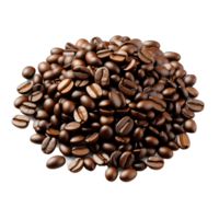 AI generated coffee pile beans isolated png