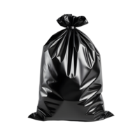 AI generated Black garbage bag isolated png