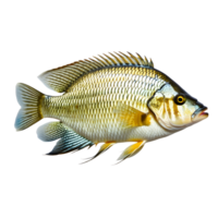AI generated Tilapia isolated on transparent background. png