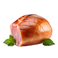 AI generated Smoked ham isolated png