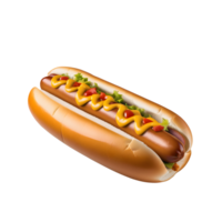 ai gerado quente cachorro isolado png