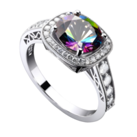 AI generated Diamond ring isolated png