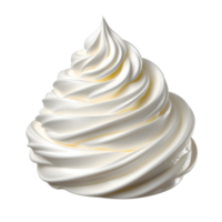 AI generated Whipped cream isolated png