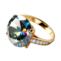 ai generiert Diamant Ring isoliert png