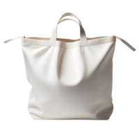 AI generated White calico bag Isolated png