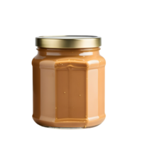 AI generated Jar of peanut butter isolated png