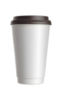 AI generated Blank take away coffee cup isolated png