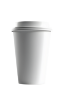 ai generado blanco tomar lejos café taza aislado png