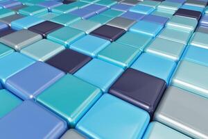 Abstract background of multicolored colorful cubes photo