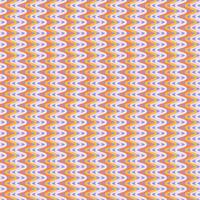 50s Mid Century Modern Seamless Pattern with simple geometric zigzag waves. Flat vector illustration.