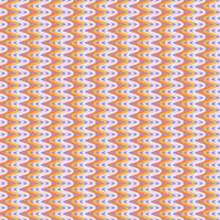 50s Mid Century Modern Seamless Pattern with simple geometric zigzag waves. Flat vector illustration.