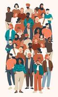 People group diversity art illustration vector