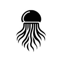 Jellyfish vector silhouette logo icon symbol illustration