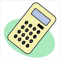 calculator, sketch image. vector image, for stickers, posts