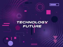 Bright design templates in cyberpunk style. Geometric shapes and figures vector