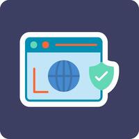 Secure  Browser Vector Icon