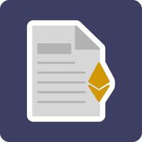 Ethereum Document Vector Icon