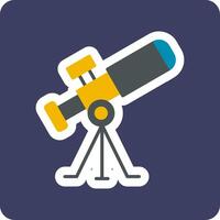 icono de vector de telescopio