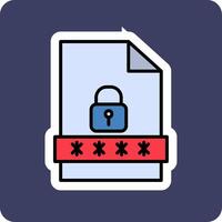 File Password Vector Icon