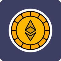 Ethiereum Coin Vector Icon