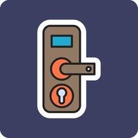 Door Lock Vector Icon