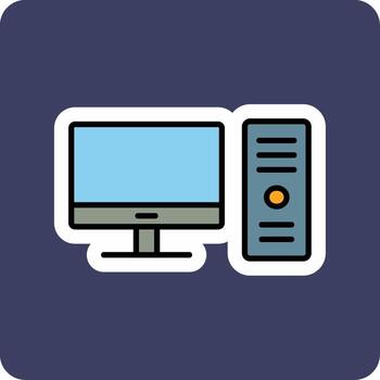 Computer Vector Icon