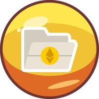 Ethereum Folder Vector Icon