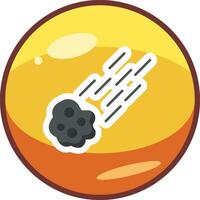 Meteor Vector Icon