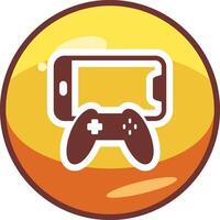 Joystick and Mobile Vector Icon