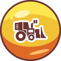 Bulldozer Vector Icon