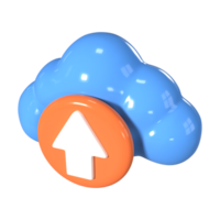 Upload to Cloud 3D Illustration Icon png