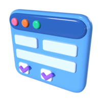 E-Form 3D Illustration Icon png