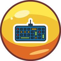 icono de vector de teclado