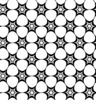 Vector seamless texture in the form of a lattice with an abstract pattern in black on a white background