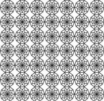 Seamless abstract floral texture in the form of a black lattice on a white background vector