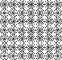 Seamless abstract floral texture in the form of a black lattice on a white background vector