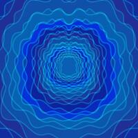 ector abstract background in the form of wavy lines and circles in blue color vector