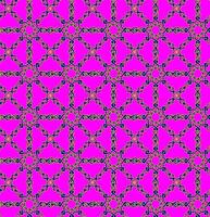 Abstract seamless pattern in blue and gold color on pink background vector