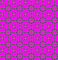 Abstract seamless pattern in blue and gold color on pink background vector