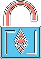 Ethereum UnLock Vector Icon