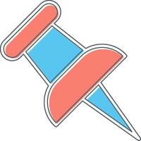 Push Pin Vector Icon