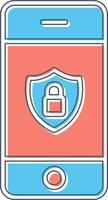 Mobile Security Vector Icon