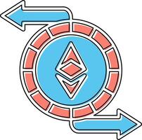 Ethereum Exchange Vector Icon