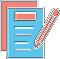 Notes Writing Vector Icon