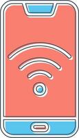 Smartphone Wifi Vector Icon