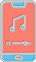Mobile Music Player Vector Icon