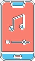 Mobile Music Player Vector Icon