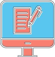 Computer Copywriting Vector Icon