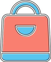 icono de vector de bolsa de compras