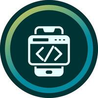 Smartphone Coding Vector Icon